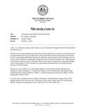 Announcement Regarding the Passing of Senator Dorothy Hukill