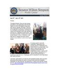 Senator Simpson's Newsletter: April 8 – April 12, 2013