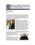 Senator Simpson's Newsletter: April 16-19, April 22-26, 2013