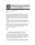 Senator Simpson's Newsletter: February 11-15, 2013