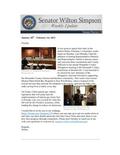 Senator Simpson's Newsletter: January 28-February 1, 2013
