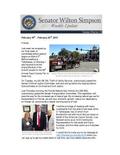 Senator Simpson's Newsletter: February 18-22