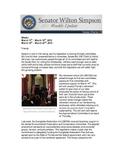 Senator Simpson's Newsletter: March 11 - March 22