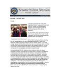 Senator Simpson's Newsletter: March 4-March 8, 2013