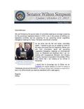 Senator Simpson's Newsletter: October 2013