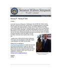 Senator Simpson's Newsletter: February 4-8, 2013