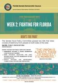 FL SENATE DEMS NEWSLETTER - Week 2: Fighting for Florida