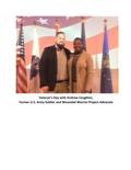 Senator Audrey Gibson with Andrew Coughlan, Former U.S. Army Soldier and Wounded Warrior Project Advocate
