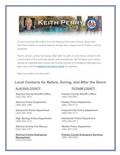 Senator Perry's Newsletter- Hurricane Dorian