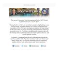 The Perry Post by Senator Keith Perry