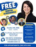 Free Dental Screenings - Event Flyer