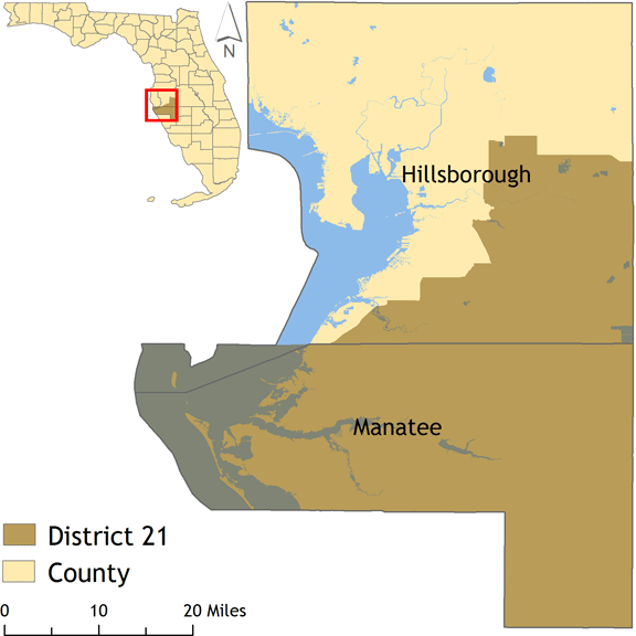 District 21 map