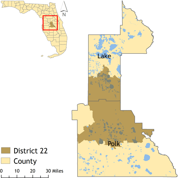 District 22 map