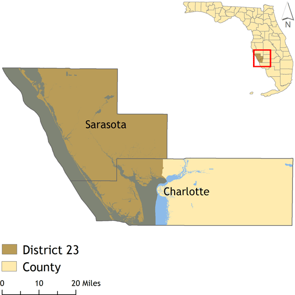 District 23 map